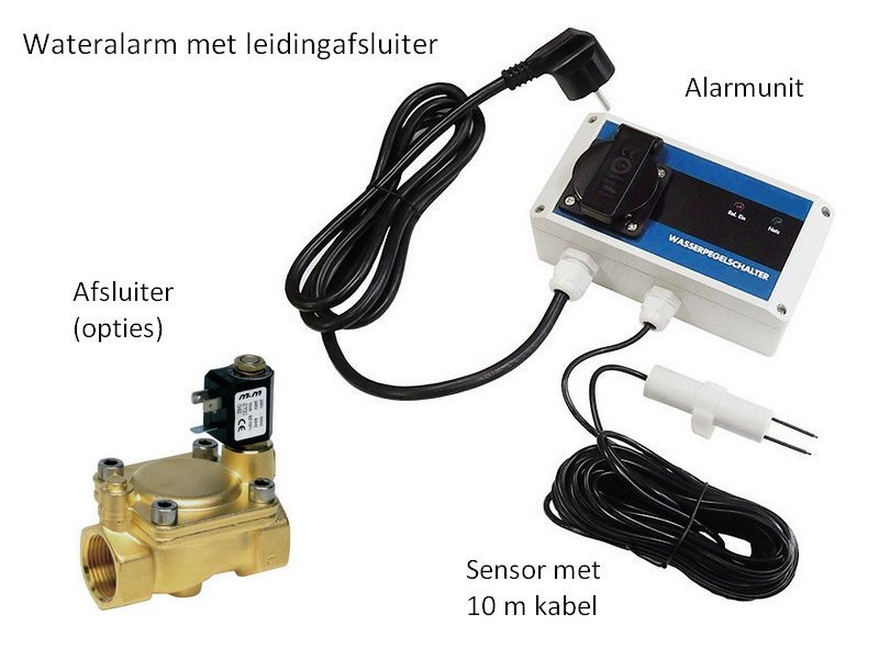 VN2010011-Wateralarm_Afsluiter_WPS-1000 Leiding lekkage afsluiter Warmtekabel